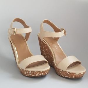 Jessica Simpson Cork Wedge Heels